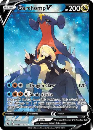 Image of Garchomp V TG23/TG30  - Holofoil SWSH10 Astral Radiance Trainer Gallery - Ultra Rare