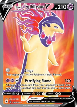 Image of Hisuian Typhlosion V (Full Art) 169/189  - Holofoil SWSH10 Astral Radiance - Ultra Rare