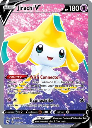 Image of Jirachi V (Full Art) 170/189  - Holofoil SWSH10 Astral Radiance - Ultra Rare