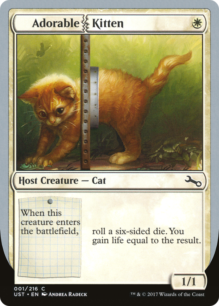 Image of Adorable Kitten (UST-001) - Unstable Foil