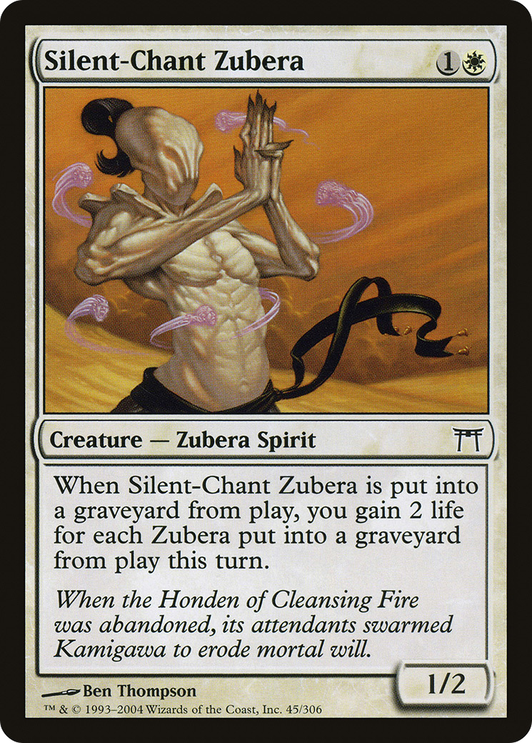 Image of Silent-Chant Zubera (CHK-045) - Champions of Kamigawa Foil