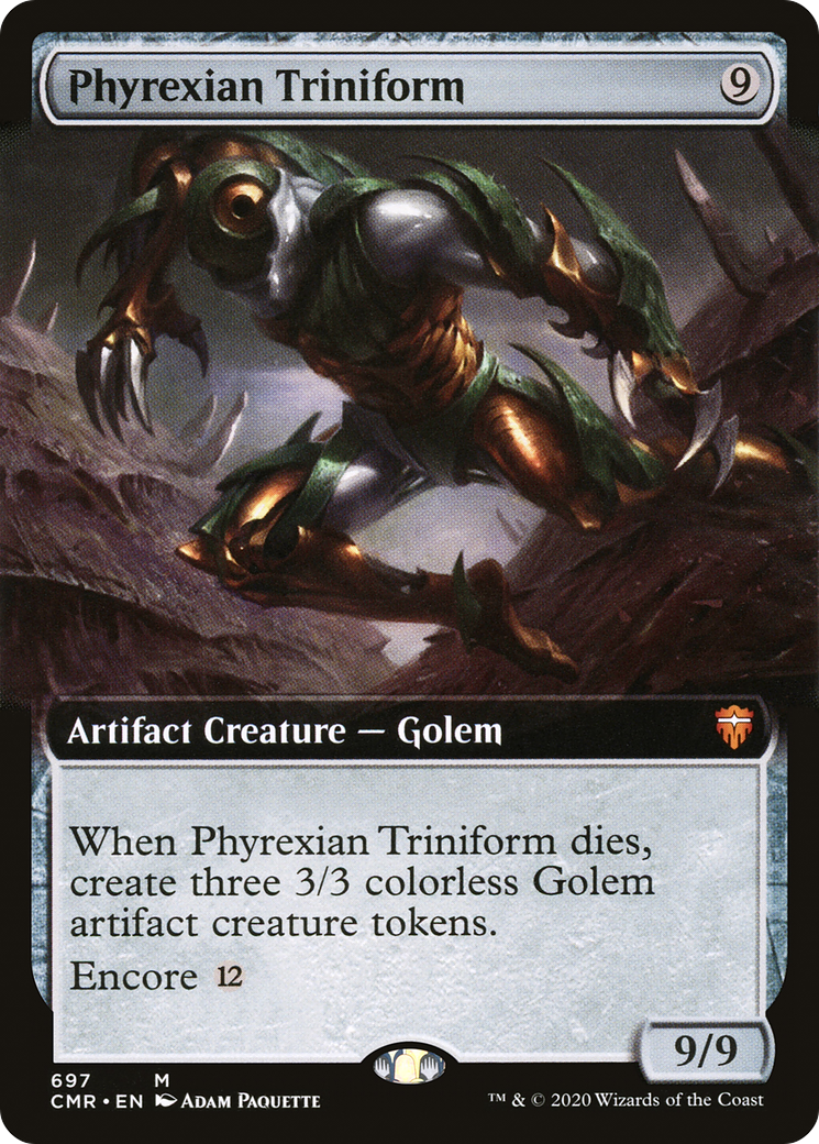 Image of Phyrexian Triniform (Extended Art) (CMR-697) - Commander Legends: (Extended Art) Foil