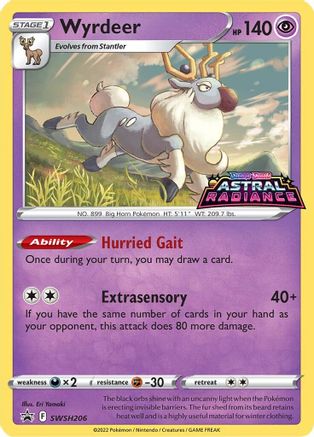 Image of Wyrdeer SWSH206  - Holofoil SWSH Sword & Shield Promo Cards - Promo