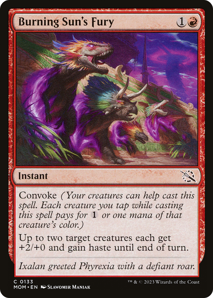 Image of Burning Sun's Fury (MOM-133) - March of the Machine