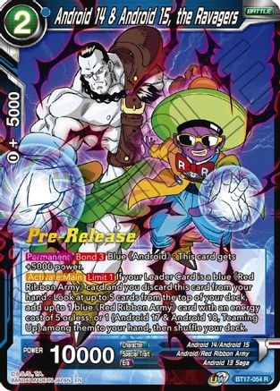 Image of Android 14 & Android 15, the Ravagers (BT17-054) - Ultimate Squad PreRelease Cards