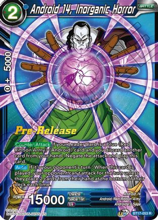 Image of Android 14, Inorganic Horror (BT17-053) - Ultimate Squad PreRelease Cards