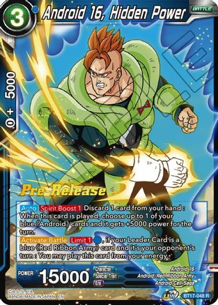 Image of Android 16, Hidden Power (BT17-048) - Ultimate Squad PreRelease Cards