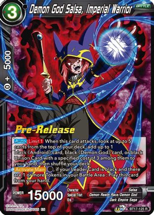 Image of Demon God Salsa, Imperial Warrior (BT17-125) - Ultimate Squad PreRelease Cards