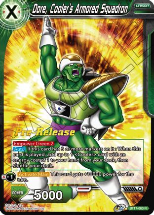 Image of Dore, Cooler's Armored Squadron (BT17-063) - Ultimate Squad PreRelease Cards