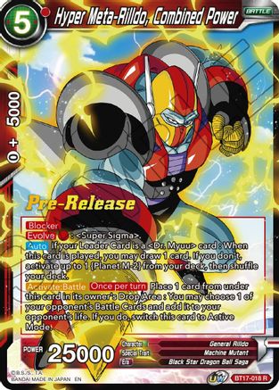 Image of Hyper Meta-Rilldo, Combined Power (BT17-018) - Ultimate Squad PreRelease Cards
