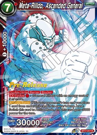 Image of Meta-Rilldo, Ascended General (BT17-017) - Ultimate Squad PreRelease Cards