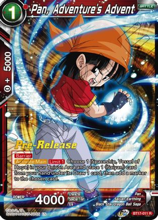 Image of Pan, Adventure's Advent (BT17-011) - Ultimate Squad PreRelease Cards