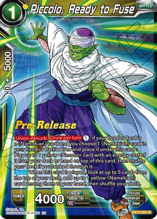 Image of Piccolo, Ready to Fuse (BT17-091) - Ultimate Squad PreRelease Cards