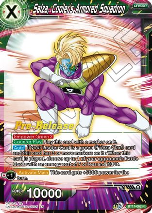 Image of Salza, Cooler's Armored Squadron (BT17-062) - Ultimate Squad PreRelease Cards