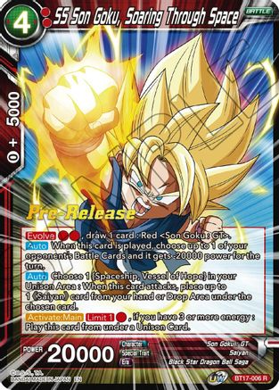 Image of SS Son Goku, Soaring Through Space (BT17-006) - Ultimate Squad PreRelease Cards