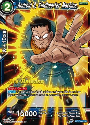 Image of Android 8, Kindhearted Machine (BT17-044) - Ultimate Squad PreRelease Cards