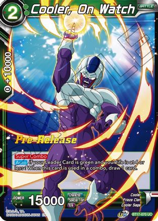 Image of Cooler, On Watch (BT17-070) - Ultimate Squad PreRelease Cards