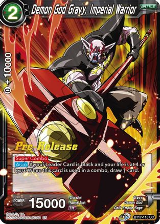 Image of Demon God Gravy, Imperial Warrior (BT17-118) - Ultimate Squad PreRelease Cards