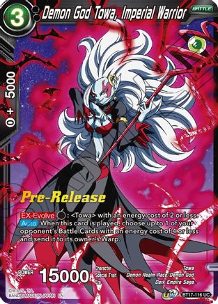 Image of Demon God Towa, Imperial Warrior (BT17-116) - Ultimate Squad PreRelease Cards