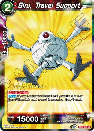 Image of Giru, Travel Support (BT17-015) - Ultimate Squad PreRelease Cards