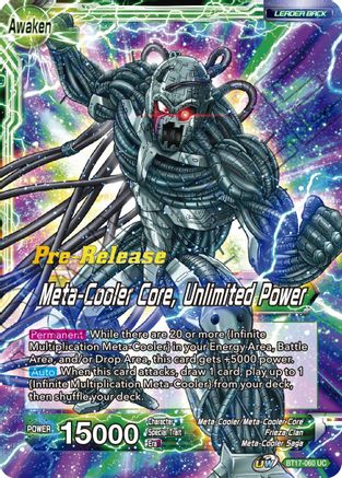 Image of Meta-Cooler // Meta-Cooler Core, Unlimited Power (BT17-060) - Ultimate Squad PreRelease Cards