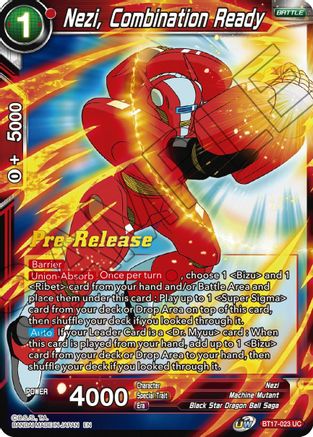 Image of Nezi, Combination Ready (BT17-023) - Ultimate Squad PreRelease Cards