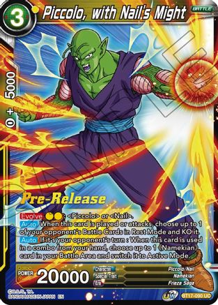 Image of Piccolo, with Nail's Might (BT17-090) - Ultimate Squad PreRelease Cards