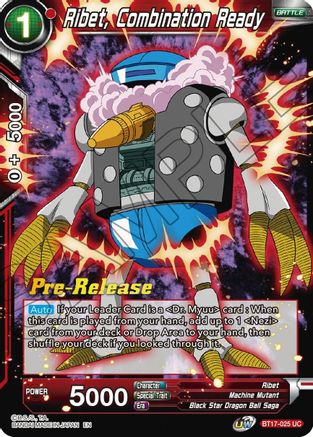 Image of Ribet, Combination Ready (BT17-025) - Ultimate Squad PreRelease Cards