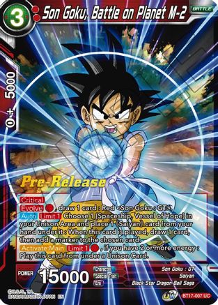 Image of Son Goku, Battle on Planet M-2 (BT17-007) - Ultimate Squad PreRelease Cards