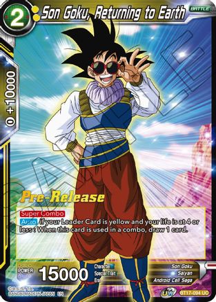 Image of Son Goku, Returning to Earth (BT17-094) - Ultimate Squad PreRelease Cards