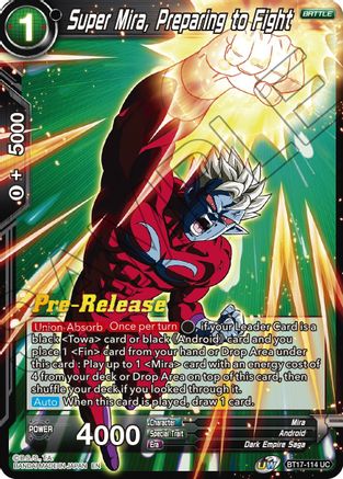 Image of Super Mira, Preparing to Fight (BT17-114) - Ultimate Squad PreRelease Cards