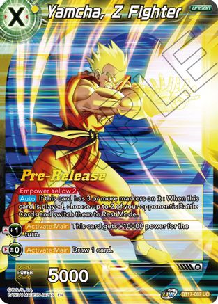 Image of Yamcha, Z Fighter (BT17-087) - Ultimate Squad PreRelease Cards