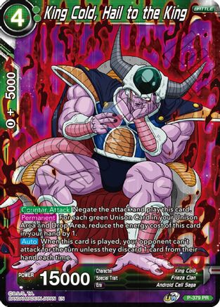 Image of King Cold, Hail to the King (P-379) - Promotion Cards Foil