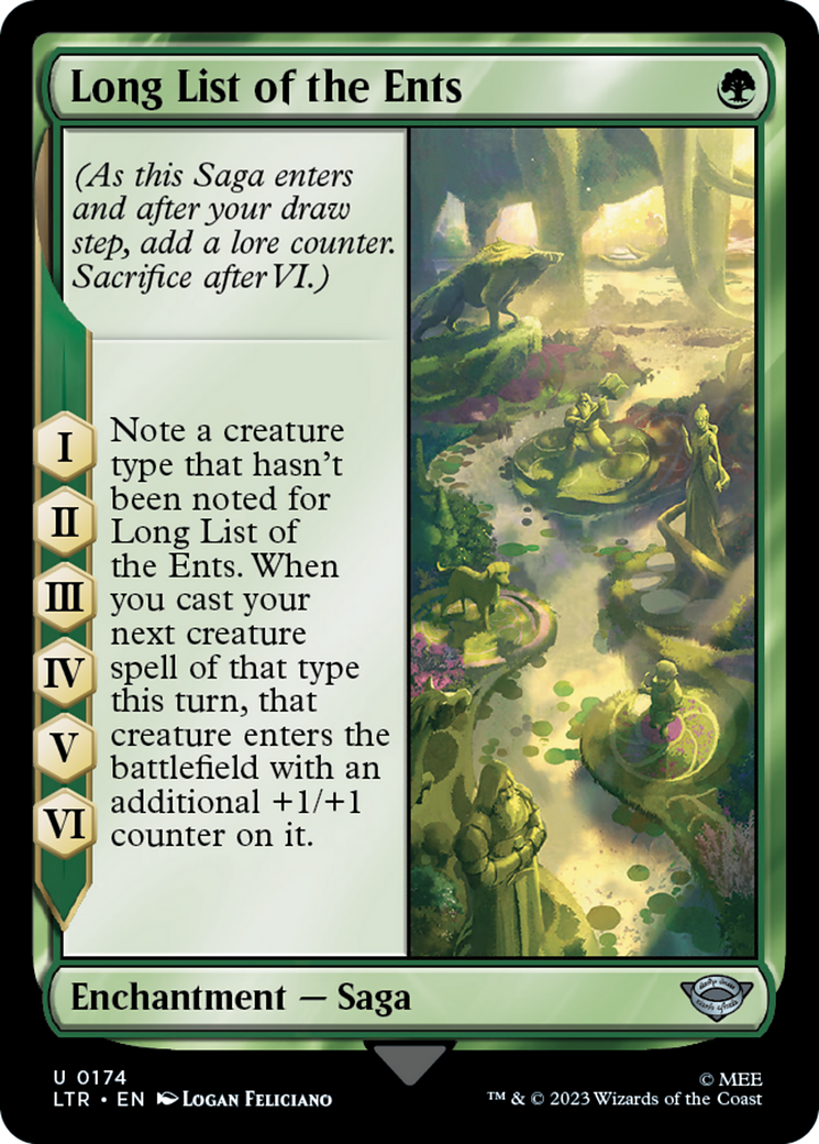 Image of Long List of the Ents (LTR-174) - The Lord of the Rings: Tales of Middle-earth Foil