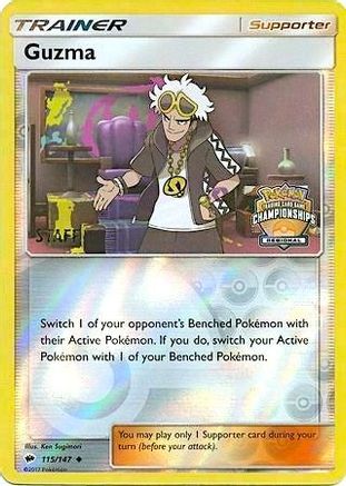 Image of Guzma 115/147  - Reverse Holofoil League & Championship Cards - Promo