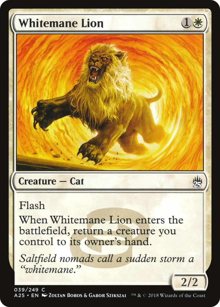 Image of Whitemane Lion (A25-039) - Masters 25