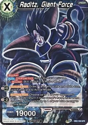 Image of Raditz, Giant Force (Tournament Pack Vol. 8) (DB3-136) - Tournament Promotion Cards