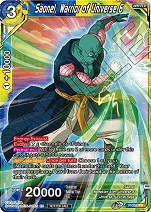 Image of Saonel, Warrior of Universe 6 (Tournament Pack Vol. 8) (P-391) - Tournament Promotion Cards