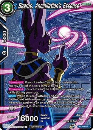 Image of Beerus, Annihilation's Essence (Tournament Pack Vol. 8) (Winner) (P-384) - Tournament Promotion Cards Foil