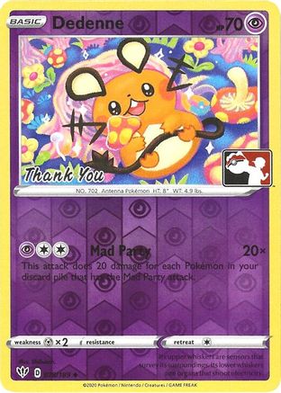 Image of Dedenne 078/189  - Reverse Holofoil League & Championship Cards - Promo