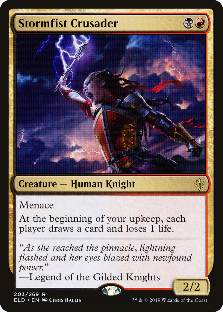 Image of Stormfist Crusader (ELD-203) - Throne of Eldraine Foil