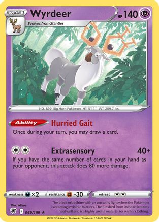 Image of Wyrdeer 069/189  Deck Exclusives - Rare