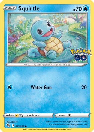 Image of Squirtle 015/078  Pokemon GO - Common