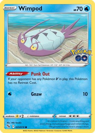 Image of Wimpod 025/078  Pokemon GO - Common