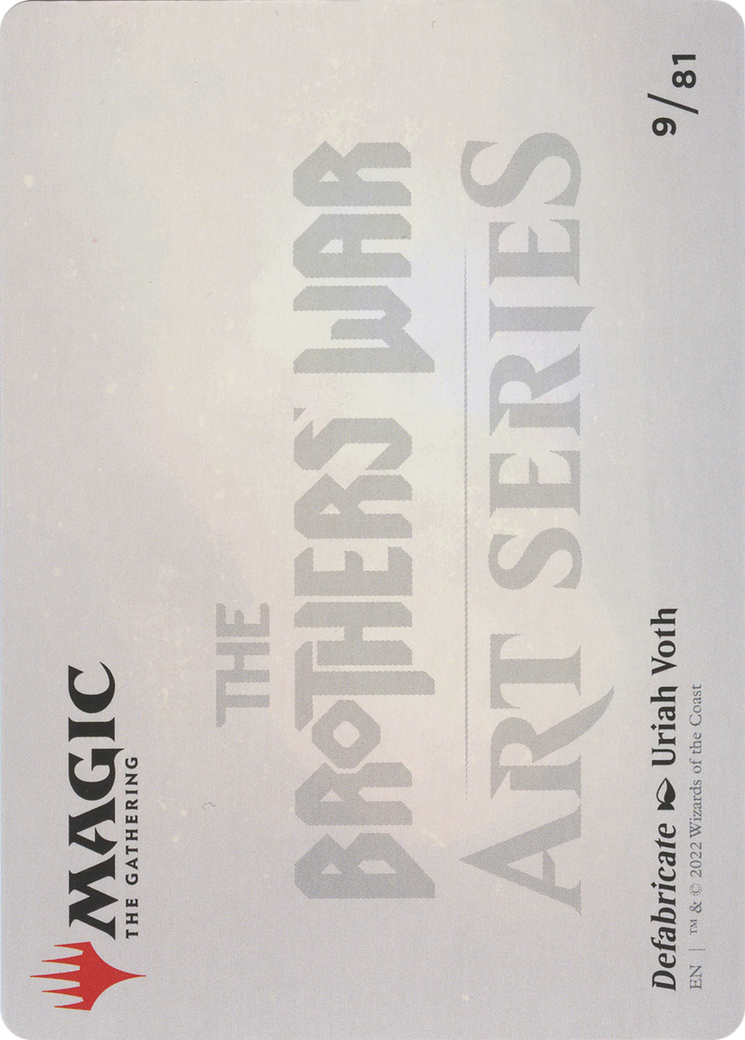 Image of Defabricate // Defabricate (ABRO-009) - The Brothers' War Art Series (Borderless)