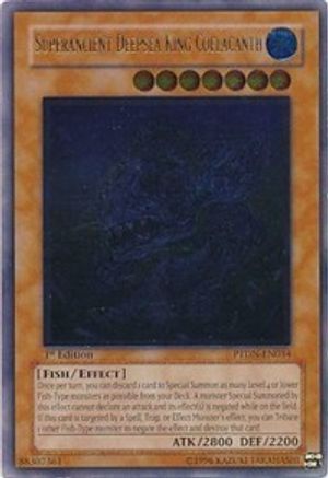Image of Superancient Deepsea King Coelacanth (UTR) (PTDN-EN034) - Phantom Darkness 1st Edition