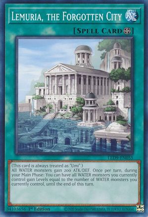 Image of Lemuria, the Forgotten City (LED9-EN055) - Legendary Duelists: Duels From the Deep 1st Edition
