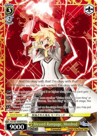 Image of Blessed Rampage, Mordred (RTR) (FGO/S87-E008RTR RTR) - Fate/Grand Order THE MOVIE Divine Realm of the Round Table: Camelot
