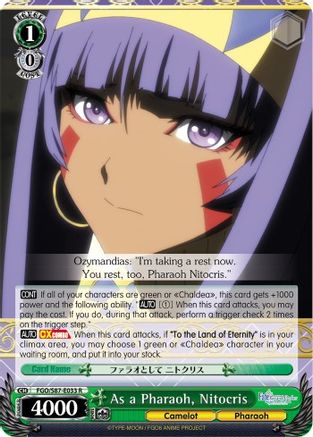 Image of As a Pharaoh, Nitocris (FGO/S87-E033 R) - Fate/Grand Order THE MOVIE Divine Realm of the Round Table: Camelot