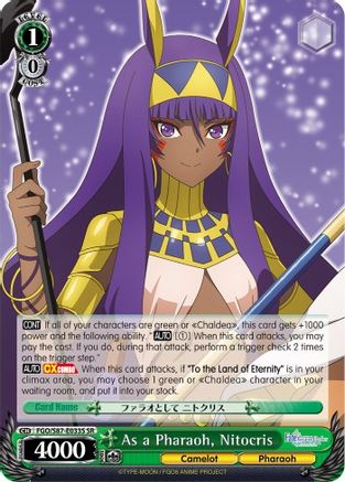 Image of As a Pharaoh, Nitocris (SR) (FGO/S87-E033S SR) - Fate/Grand Order THE MOVIE Divine Realm of the Round Table: Camelot